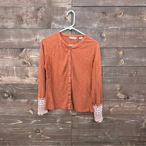 Orvis Women’s Embroidered Long Sleeve Button Shirt Size Small